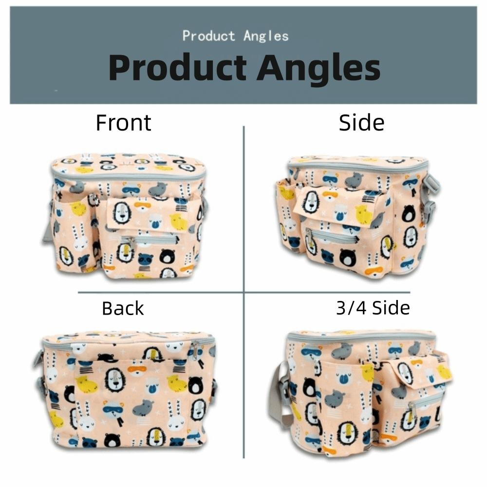 Сумка для подгузников большой вместимости, ткань Оксфорд, аксессуары для коляски, органайзер для коляски, для использования с прогулочной коляской