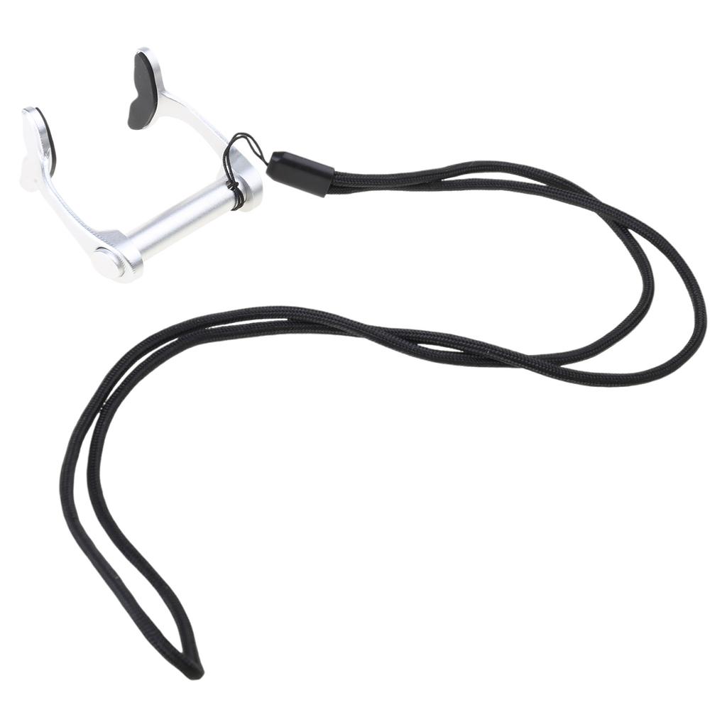 Зажим для носа для плавания со шнурком для взрослых, защита носа из алюминиевого сплава, нескользящий зажим для носа для дайвинга и плавания, серфинга