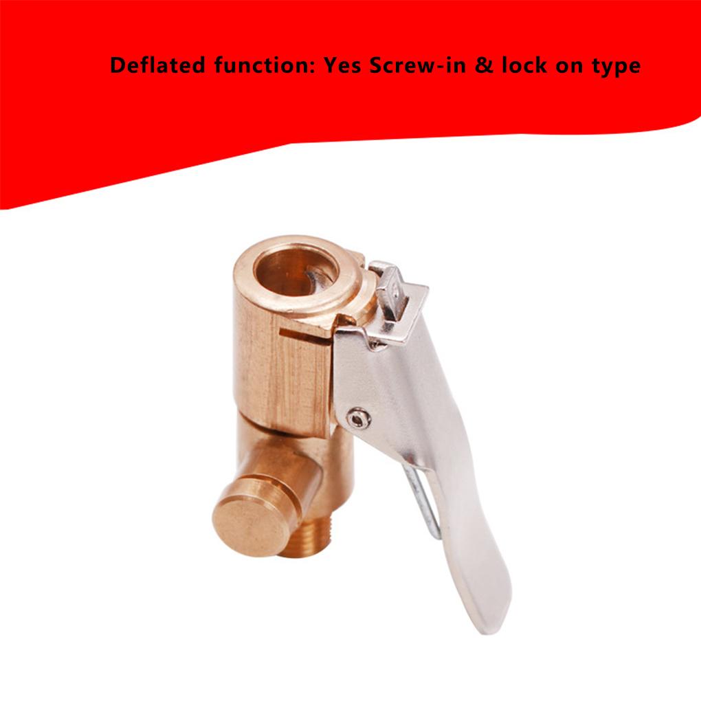 Heavy-Duty Valve Connector For Car Tyre Inflator Pump Pump Valve Connector Inflator Pump Valve Tire