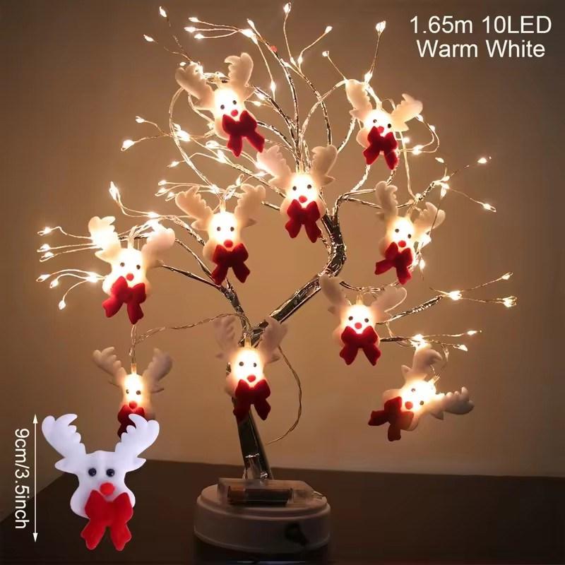 Snowman Christmas LED Garland String Light Merry Christmas Decorations For Home 2025 Cristmas Tree Ornament Xmas Navidad Gifts