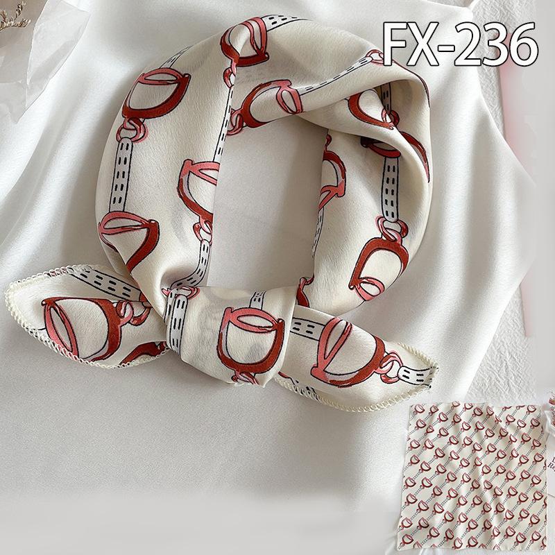 50 * 50cm Spring And Autumn Silk Scarves Versatile Decoration Professional Small Square Scarves Neck Protection Binding Bag