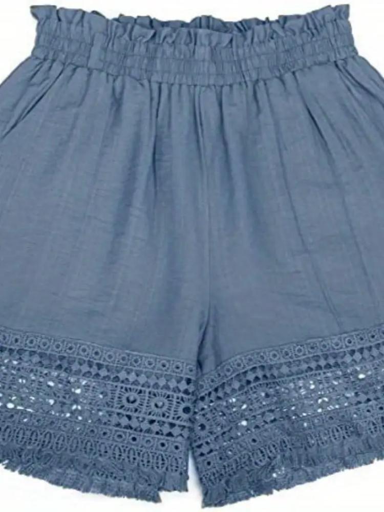 Summer New Women's Casual Lace Lace Shorts