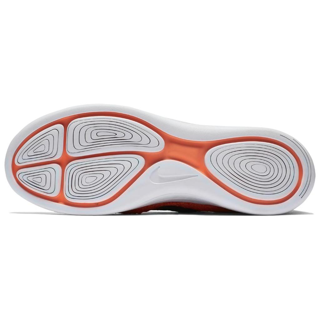 Nike LunarEpic Flyknit 2 Модные спортивные Нескользящие Износостойкие Низкие Повседневные Кроссовки для бега Мужские кроссовки Оранжевый Синий 863779-401