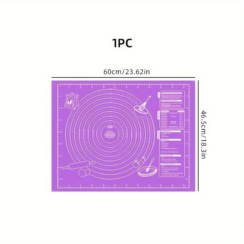 Non-Stick Silicone Baking Mat for Pastry, Dough Rolling, and Kneading - Ideal for Cookies and Pies - Kitchen Tool with Scale for Holiday Baking