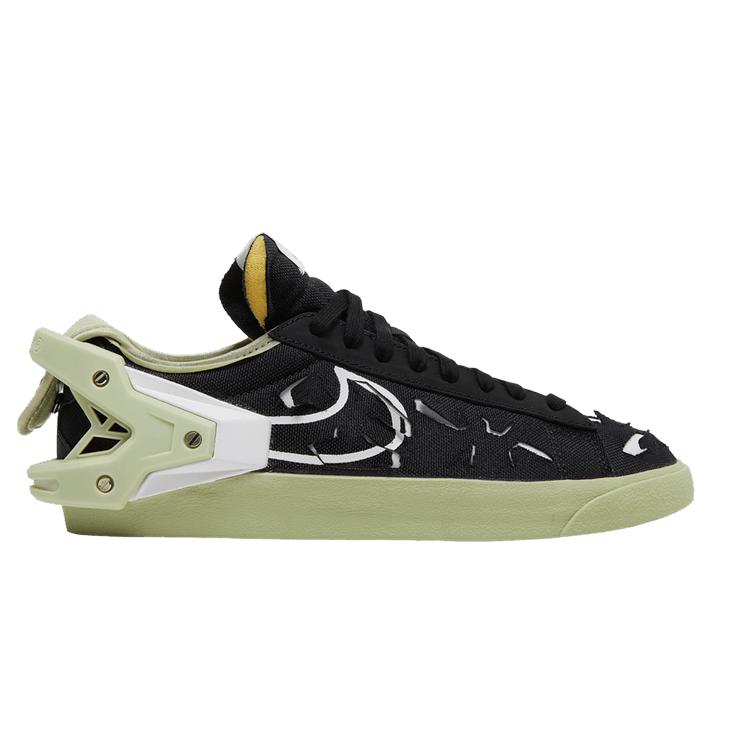 Мужские кроссовки Nike Blazer Low Acronym Черный Оливковый Аура Черный/Белый/Оливковый Аура