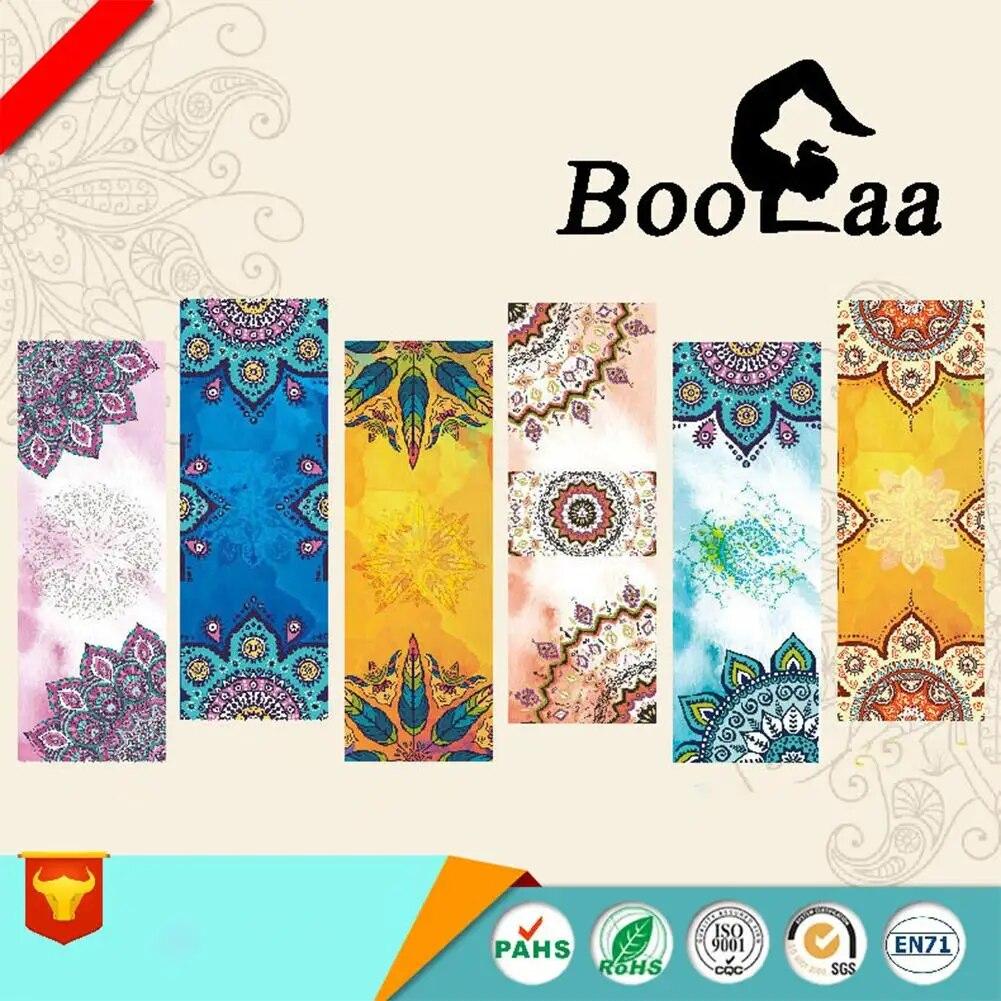 Полотенца для йоги, микрофибра с принтом для фитнеса, спортивные путешествия, быстросохнущий впитывающий пот коврик для тренировок, чехол для пилатеса, тренажерного зала, одеяло для йоги