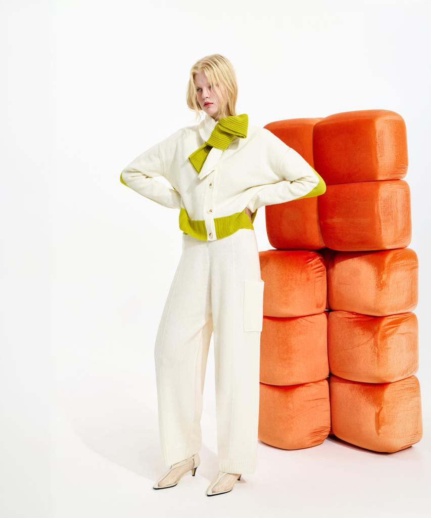 Seunoya 25Fw Шерстяные цельновязаные брюки