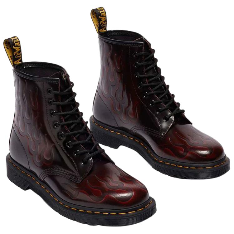 Dr. Martens 1460 Leather Lace-Up Vintage Boots Unisex Boots Cherry-Red 41764600