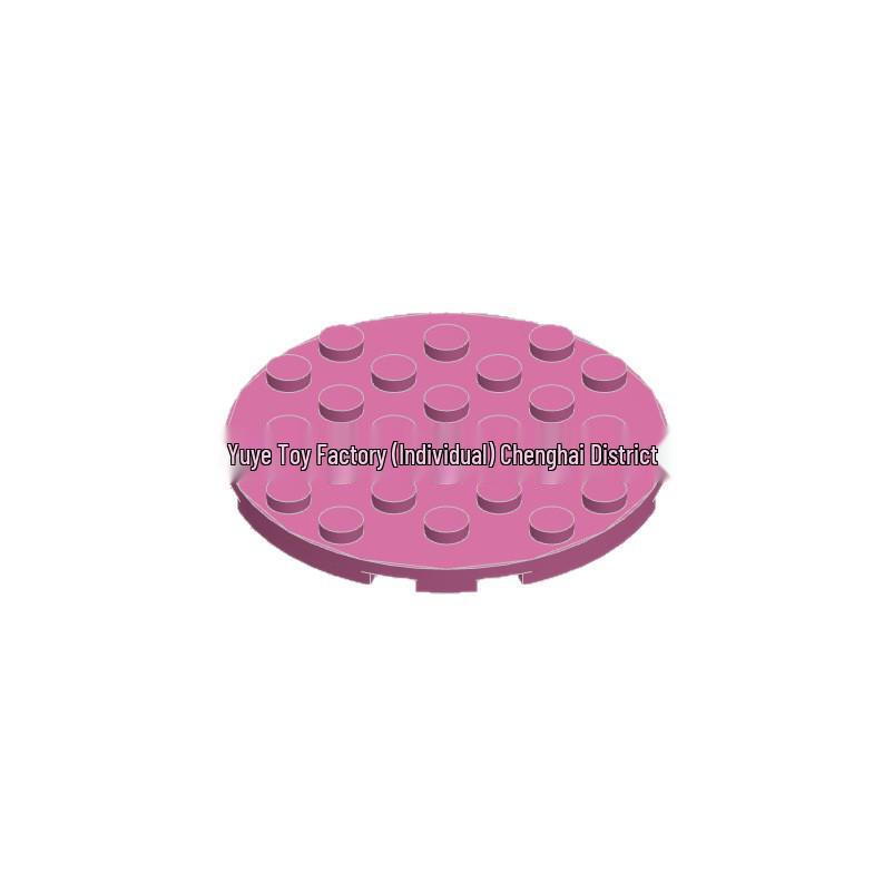 Compatible 6x6 Round Plate, Small Particles, High-Tech MOC Interlocking Building Block Accessories