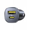 Baseus Gotrip Car Charger, 30W, Usb C-Usb A, Black 1 Pc