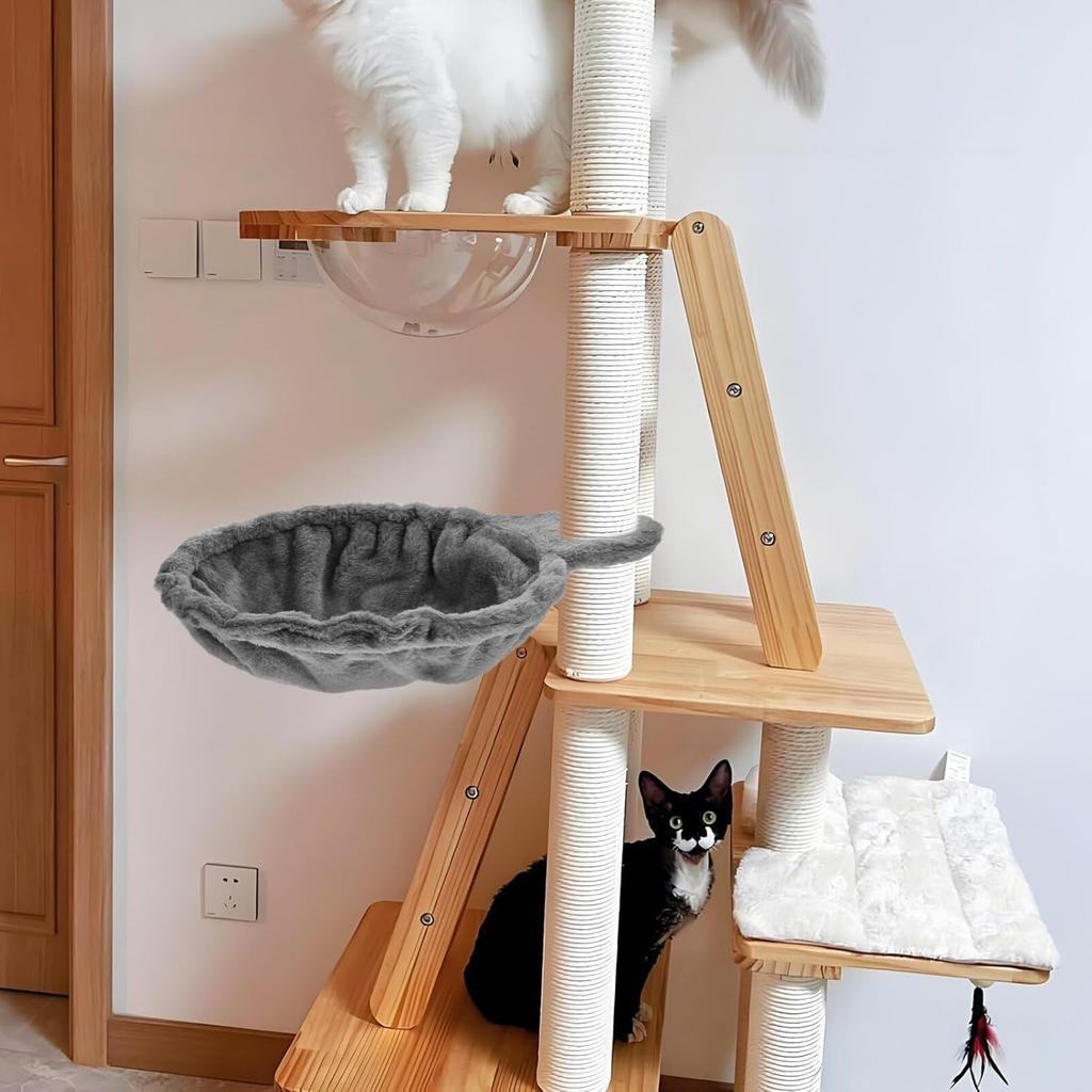 Kisangel Когтеточка Кошачье гнездо Когтеточка Корзина Модернизированная деталь Кошачий гамак-кровать Аксессуары для башни когтеточки Замена гамака Большая когтеточка