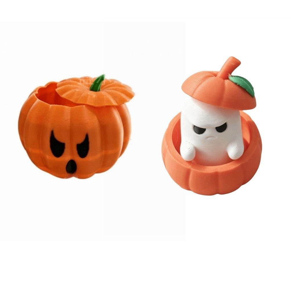 Halloween Party Props Pumpkin Storage Box Funny Candy Box Holiday Gift Pumpkin Ornaments Halloween