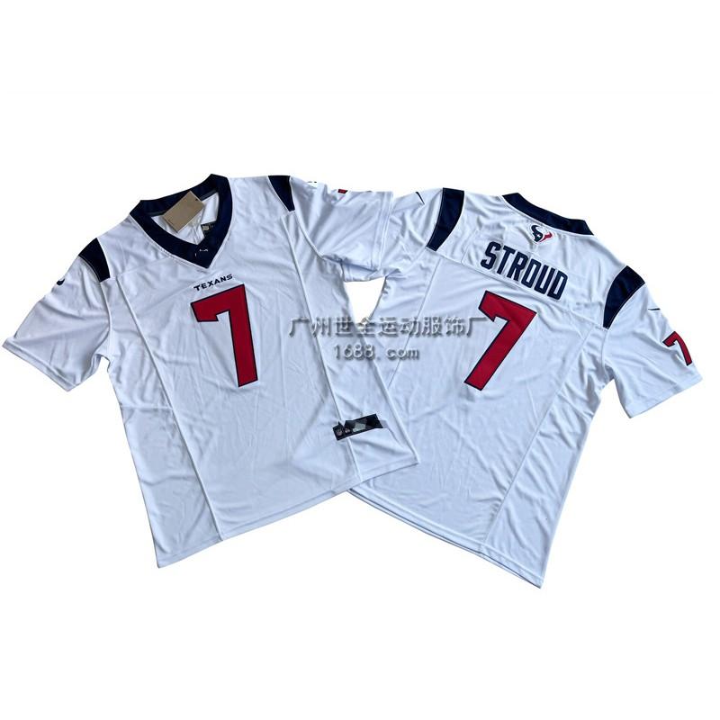 Mens Houston Texans NFL Football Jersey Premium Embroidered Retro Style Cotton Blend Sport Shirt Fan Wear Casual Use