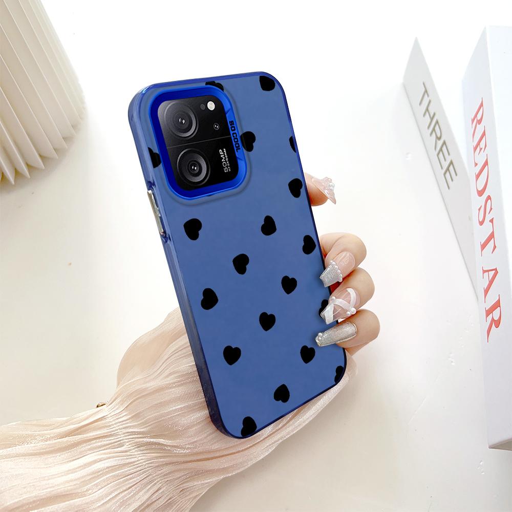 Окрашенный узор, цветной серебристый, двухсторонний, жесткий, противоударный чехол для телефона Xiaomi Redmi Poco