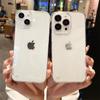 Shockproof Bumper Clear Phone Case For Iphone 13 12 11pro Max Xr Protect Back Cover No Side Frame Transparent Cases For Iphone13
