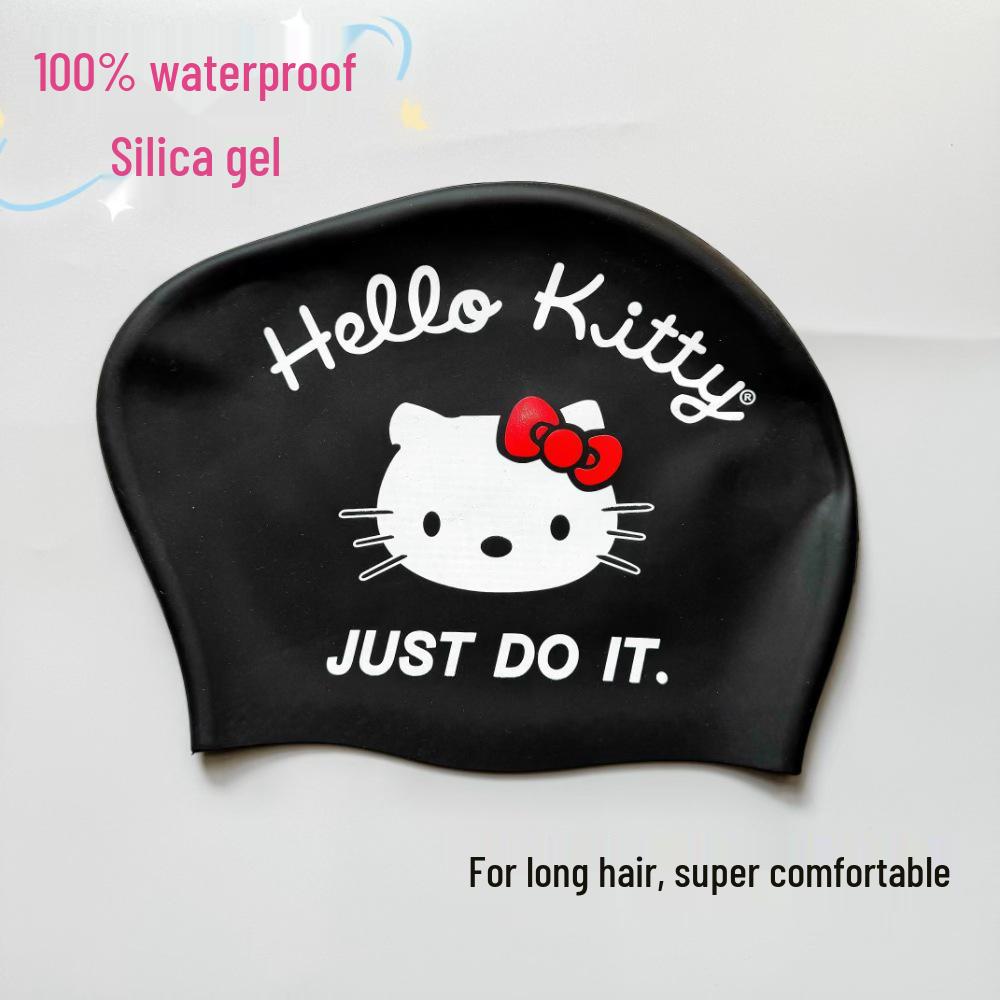 Очень большая мультяшная силиконовая шапочка для плавания для мальчиков и девочек – Водонепроницаемая и мягкая