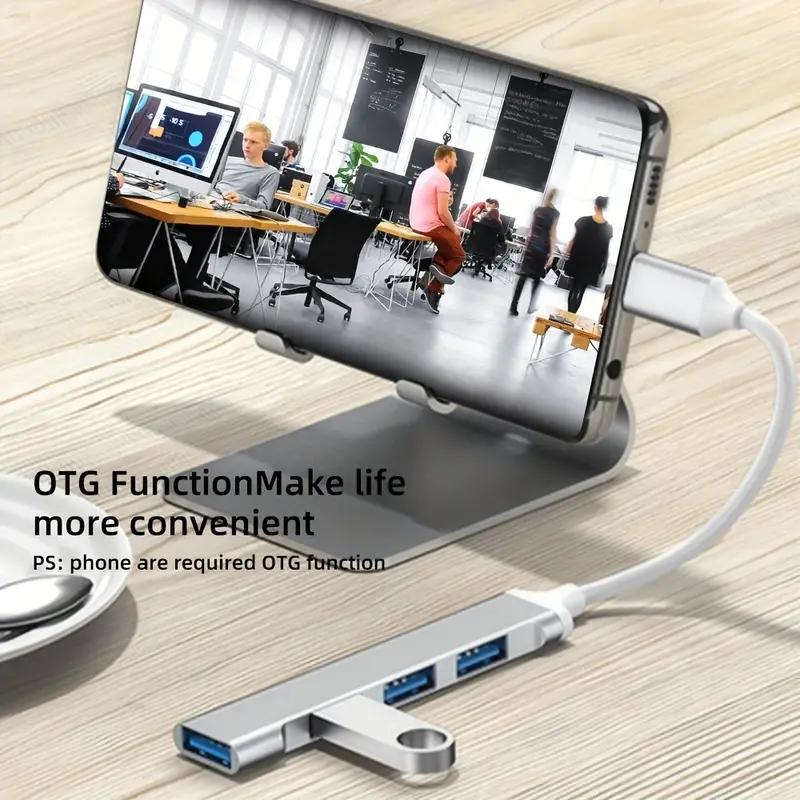 467 USB-докинг-станция Многожильный разветвитель Высокоскоростная передача Один к четырем расширителям для мобильного телефона компьютера