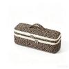 Quilted Cotton Hair Dryer Bag Leopard Print Curling Iron Organizer Blow Dryer Pouch  Beauty Lovers