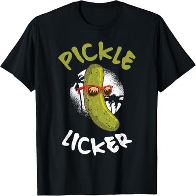 Футболка с принтом 'Pickle Licker'
