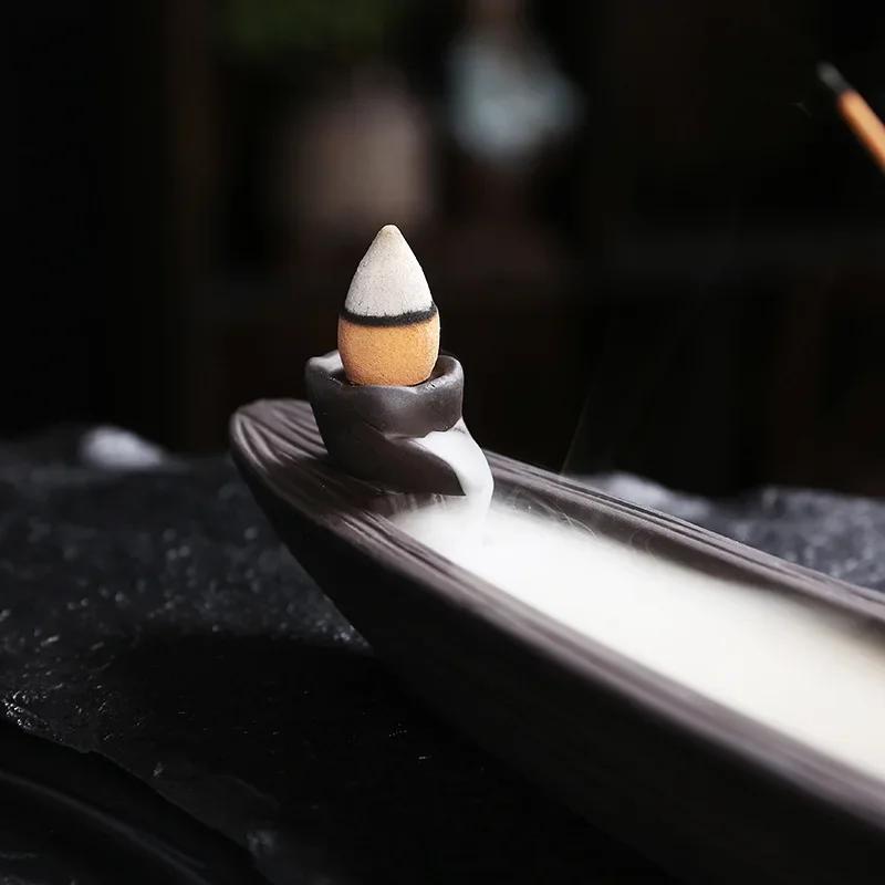 1 шт. курильница из фиолетовой глины ручной работы с креативным дизайном в виде лягушки для домашнего декора и украшения чайной комнаты (Без благовоний)