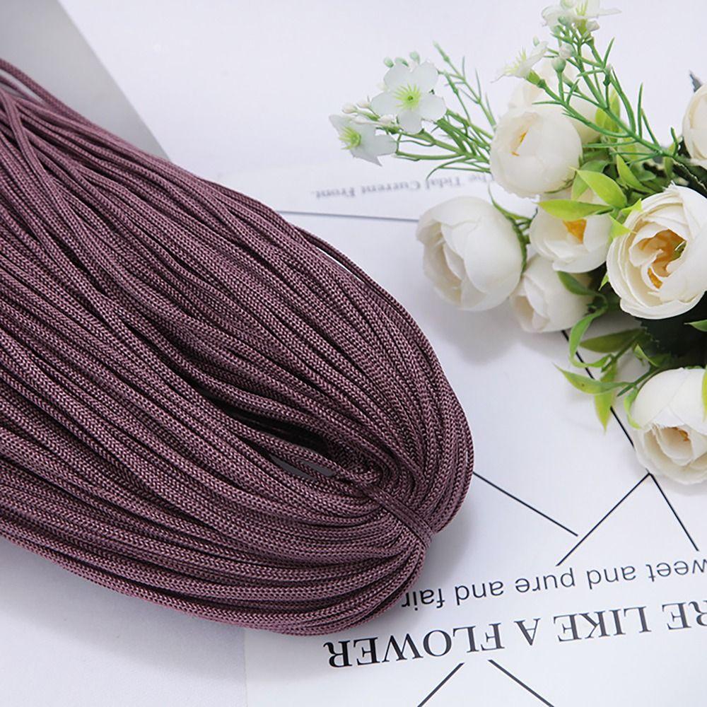 Textured 200M 3mm DIY Macrame Rope Hand-Woven Hat Bag Shoe Doll Nylon Cord Hollow Line Handicrafts Thread