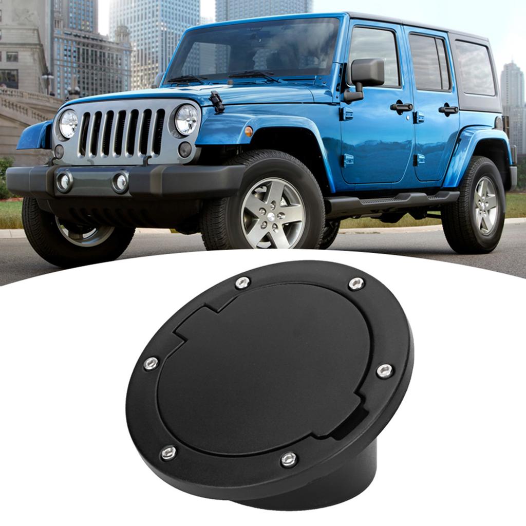 Черная крышка топливного бака из АБС-пластика подходит для Jeep Wrangler JK 20072017 Автоаксессуар