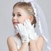 Children's Wear Wedding Flower Girl's Gloves Full Finger Mittens Stage Gloves Princess Gloves