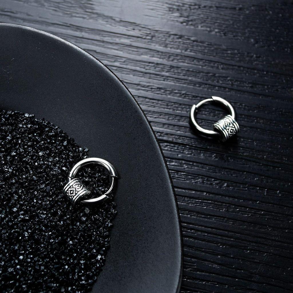 Корейские серьги-гвоздики из титановой стали в стиле хип-хоп - Простые и универсальные украшения