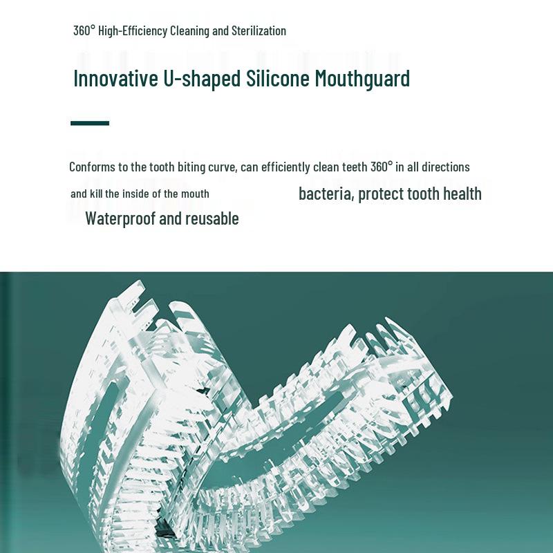 U-образная электрическая зубная щетка для всех возрастов - Отбеливающий очиститель для полости рта