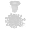 100pcs Disposable Tattoo Ink Cups Silicone Microblading Pigment Caps for Permanent MakeupS