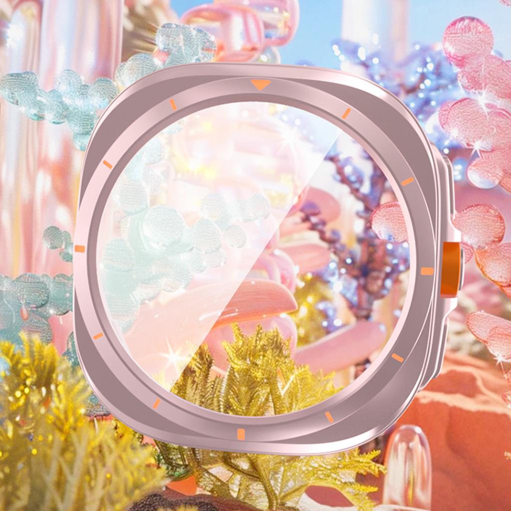 Замена на Ultra Case для Samsung Galaxy Watch 7 6 40 мм 44 мм Обновление до Galaxy Watch Ultra 47 мм Закаленное стекло для защиты экрана