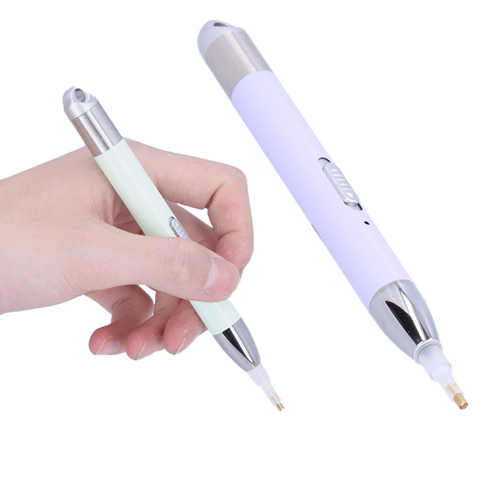 Алмазная ручка для рисования со светящейся головкой, перезаряжаемая через USB, инструменты для рукоделия, аксессуары для вышивки крестом