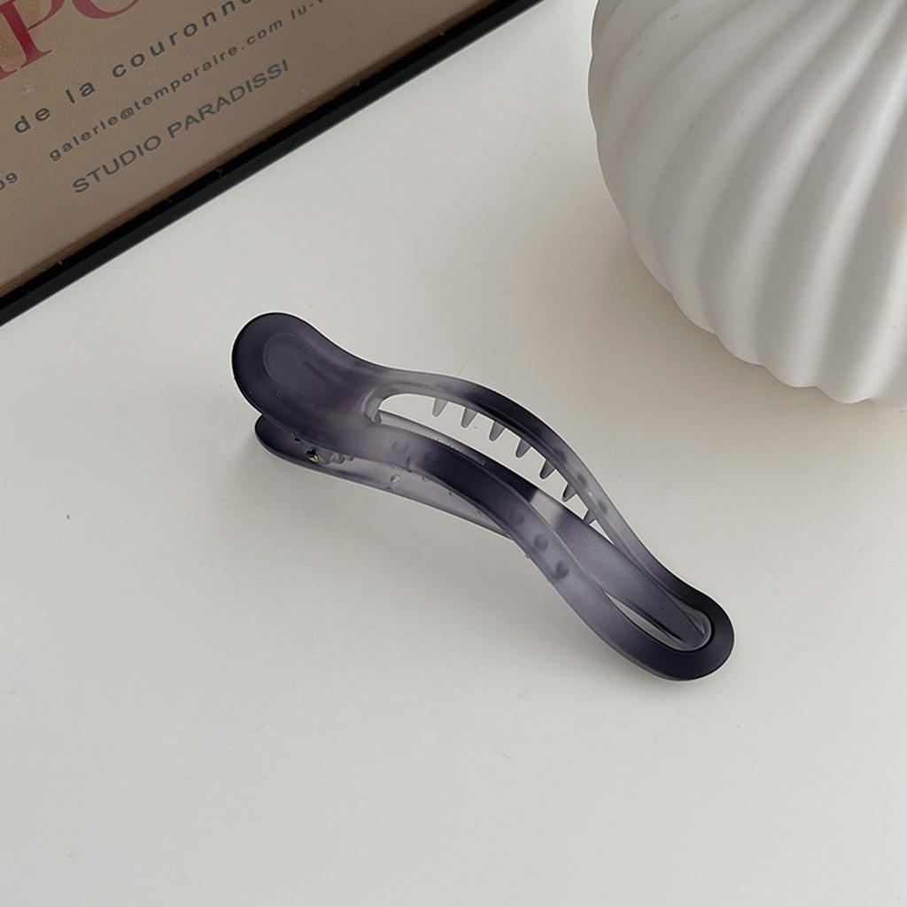 Винтажная матовая заколка для волос для женщин, модная, с индивидуальностью, с градиентным контрастом, заколка-уточка, аксессуары для волос для девочек на каждый день