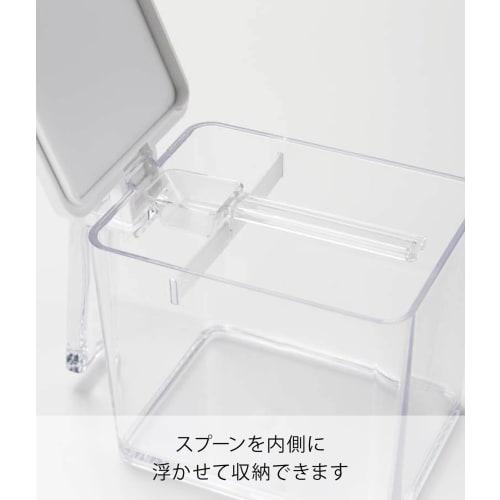 Yamazaki Seasoning Storage Container, Aqua, Large, White, 2889