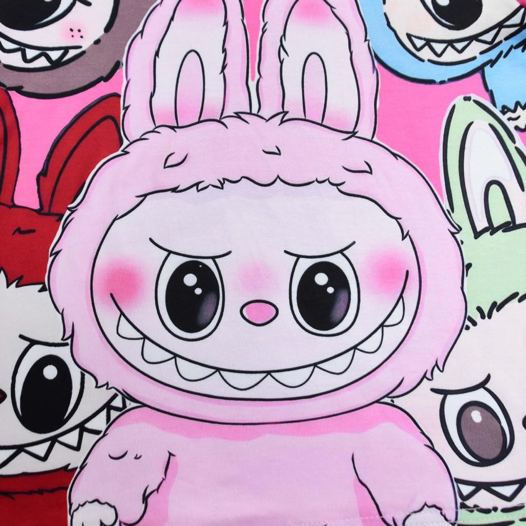 Детский комплект одежды для мальчиков и девочек с рисунком из аниме-мультфильма «Эльф-монстр», повседневная футболка с длинными рукавами и штаны