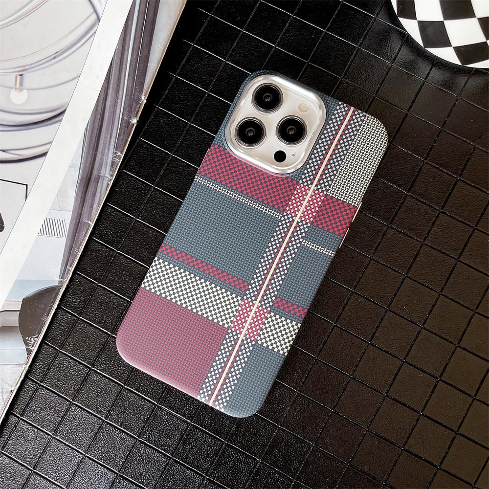 Colourful Kevlar Pattern For Magsafe Magnetic Phone Case For iPhone 16 15 11 12 13 14 Pro Max Luxury Wireless Charge Matte Cover