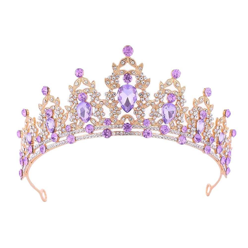 Элегантная Корона для Волос Сияющие Свадебные Хрустальные Украшения для Волос Тиары Принцессы Головной Убор Свадебные Украшения