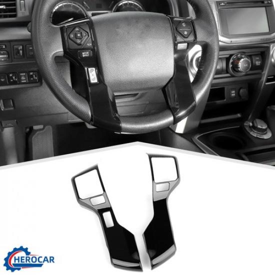 2X Car Interior Steering Wheel Cover Trim Shell Kit For 4runner 2010+ Tundra 14+