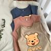 Kids' Summer Sleeveless Cotton Vest and Short Sleeve Cartoon T-Shirt - Fashionable and Cute Print