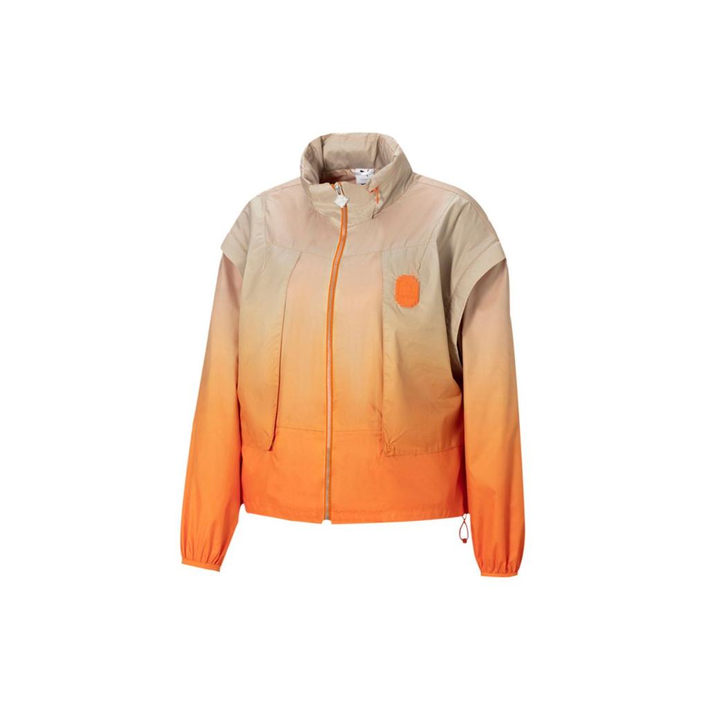 Puma X Pronounce Gradient Print Woven Packable Hooded Jacket Women Jacket Bright-Orange 532147-29