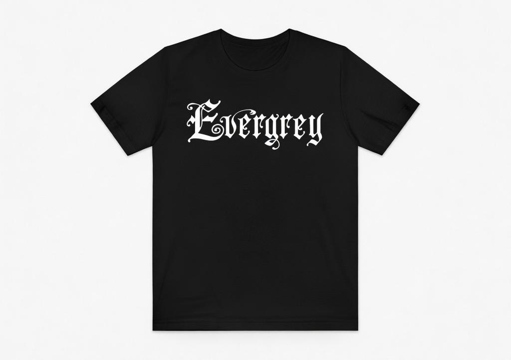 EVERGREY T-SHIRT All sizes S M L XL XXL 3 4 XL Black White