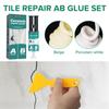 Набор клеев для ремонта плитки AB, клей для ремонта керамических трещинT.1, агент T4S6