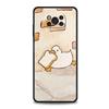 Чехол для телефона для Xiaomi Poco X6 X5 X4 Pro 5G X3 NFC F5 F4 M5 M4 M3 F3 GT C51 C50 C55 Силиконовый Черный Чехол Мультяшная Утка Гусь Игра