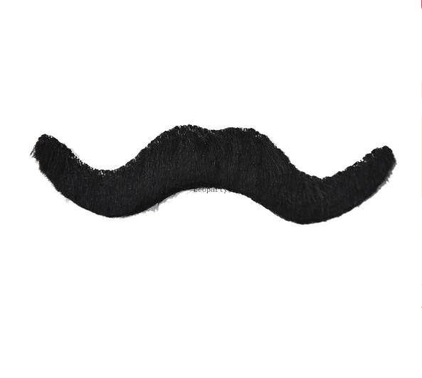 12PCS Set Men Black Fake Moustache Mustaches Funny Beard Party Halloween Costume