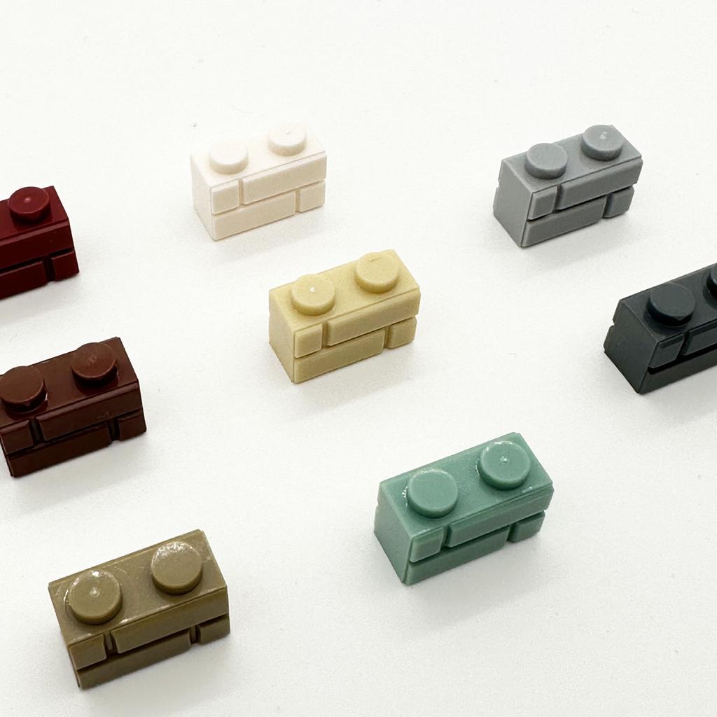 600 шт. Детали кирпичиков DIY 98283 1x2 Кирпичики для шахматной кирпичной стены Совместимые образовательные детали строительных блоков Игрушки