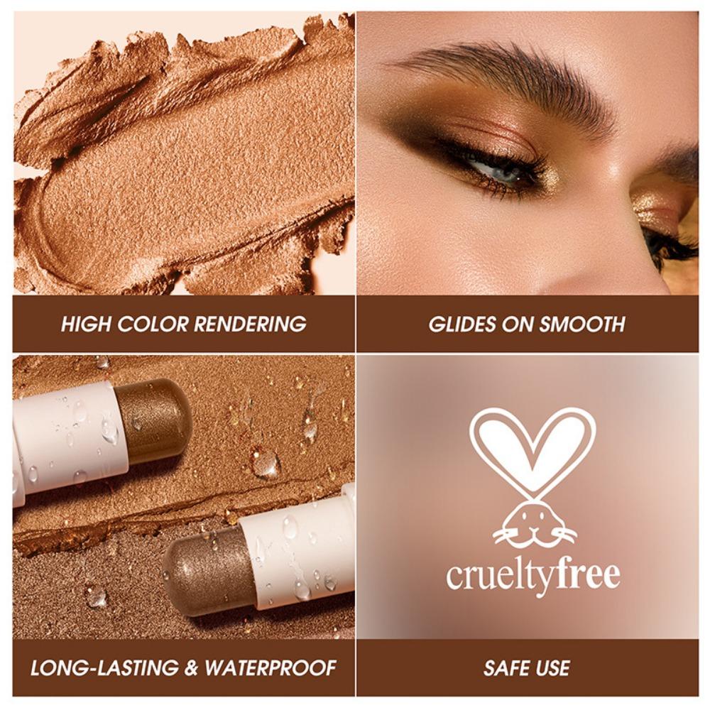 LANGMANNI, 4 цвета, тени для век, стойкие, не тускнеющие, матовые, жемчужные, светлые, для макияжа, тени для век, палочки