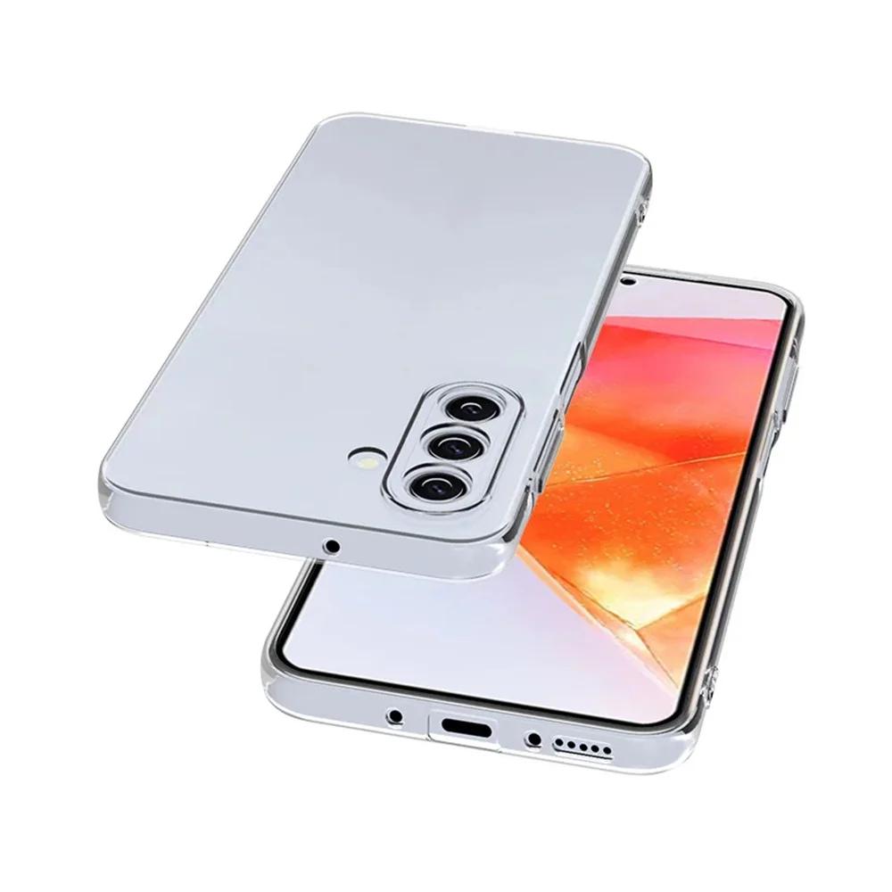 Роскошная ультратонкая прозрачная задняя крышка для Samsung Galaxy A55 A35 A25 A15 A54 A34 A24 A14 5G Силиконовый прозрачный мягкий чехол