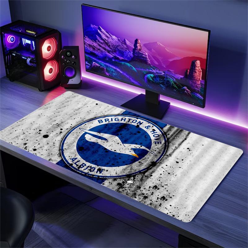 Подушка с принтом Brighton & Hove Albion Нескользящий Коврик для ноутбука, планшета, большой коврик для мыши XXL Игровой коврик для мини-ПК С заблокированным краем