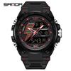 Sanda Men's Multifunctional Waterproof Luminous Military-Style Outdoor Sports Electronic Watch
