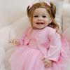 50 см Реалистичные Куклы Реборн Девочка Мила С Мягким Телом из Хлопка, Набивным Тканевым Телом, Живая Кукла Младенец, Милые Куклы Новорожденные с Яркой Раскраской